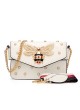 WOMEN FLAP BAG WITH PEARL  BEE